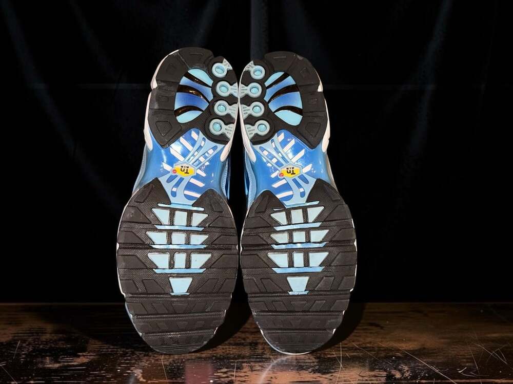 Nike Air Max Plus Women's Sneakers - Celestine Blue/Diffused Blue (Style FJ4736- - Picture 4 of 10